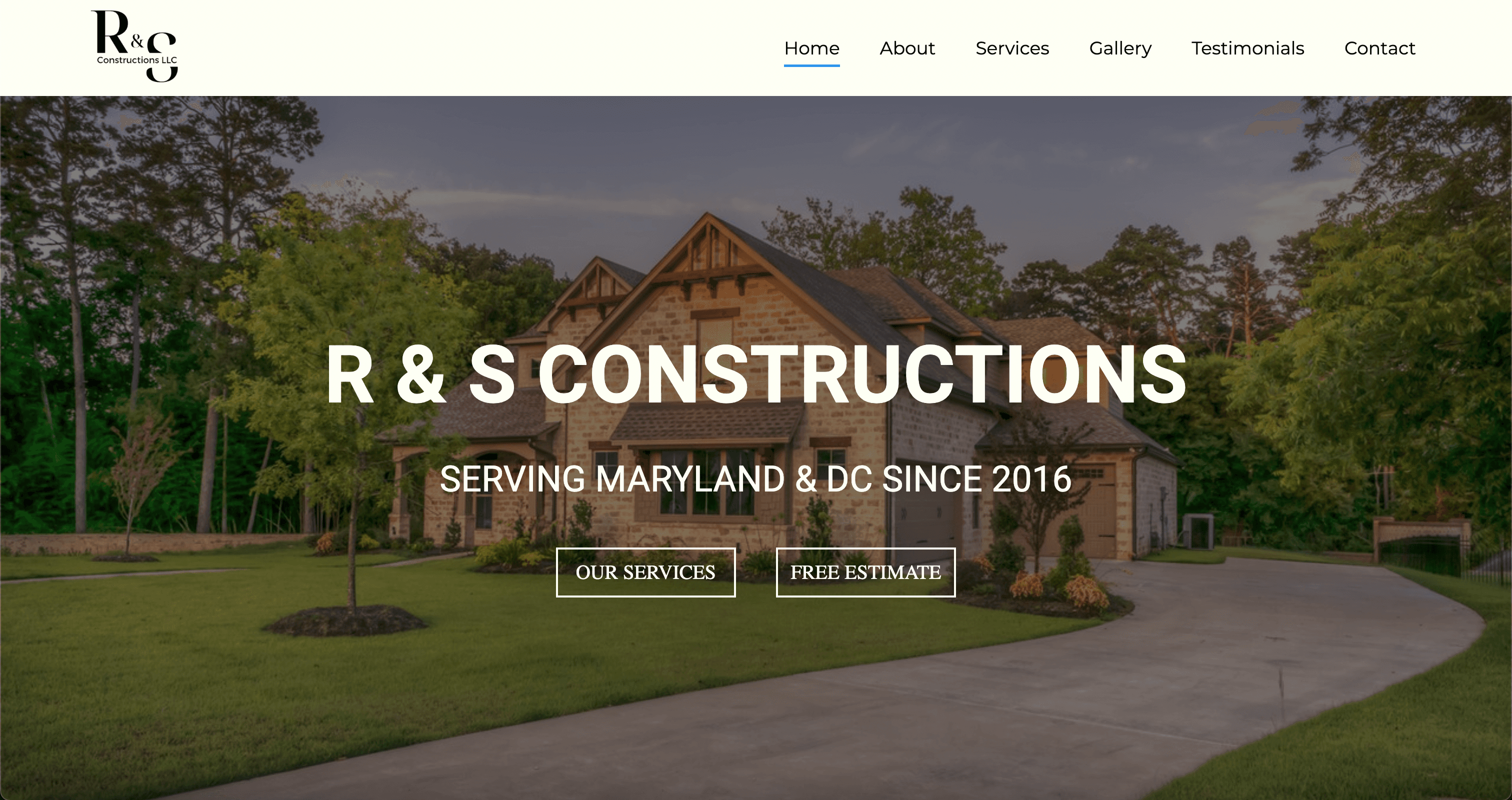 R & S Constructions LLC Website